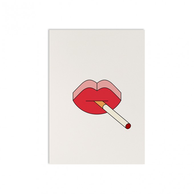 redfries geometric chatterbox – Postkarte DIN A6 redfries geometric chatterbox – Postkarte DIN A6