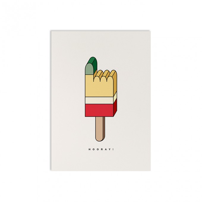 redfries geometric pointer – Postkarte DIN A6 redfries geometric pointer – Postkarte DIN A6