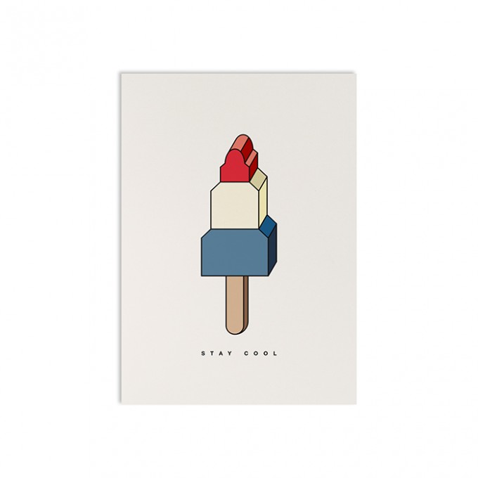 redfries geometric booster – Postkarte DIN A6 redfries geometric booster – Postkarte DIN A6