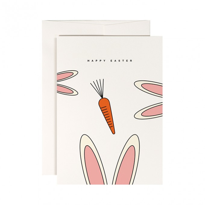 redfries white rabbits – Klappkarte DIN A6 mit Umschlag redfries white rabbits – Klappkarte DIN A6 mit Umschlag