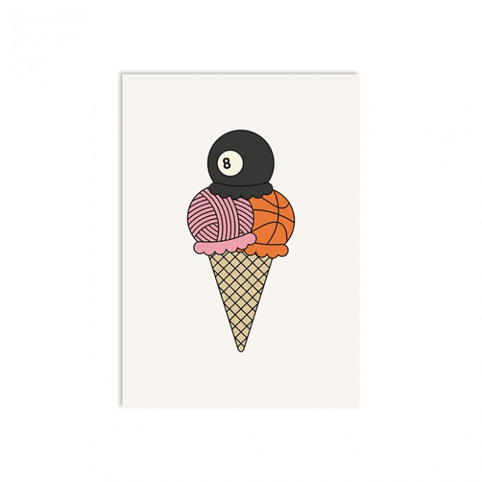 redfries scoops – Postkarte DIN A6 redfries scoops – Postkarte DIN A6