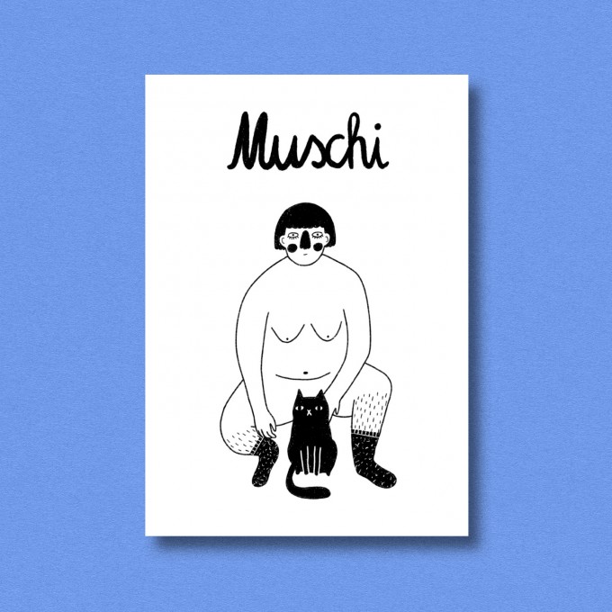 Postkarte Muschi ✿ Jenne Grassmann
