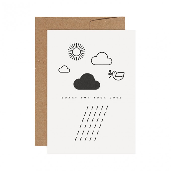 redfries rainy days – Letterpress-Klappkarte DIN A6 mit Umschlag redfries rainy days – Letterpress-Klappkarte DIN A6 mit Umschlag