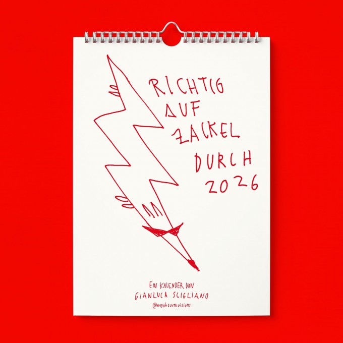 "Richtig auf Zackel durch 2026" Kalender by Gianluca Scigliano