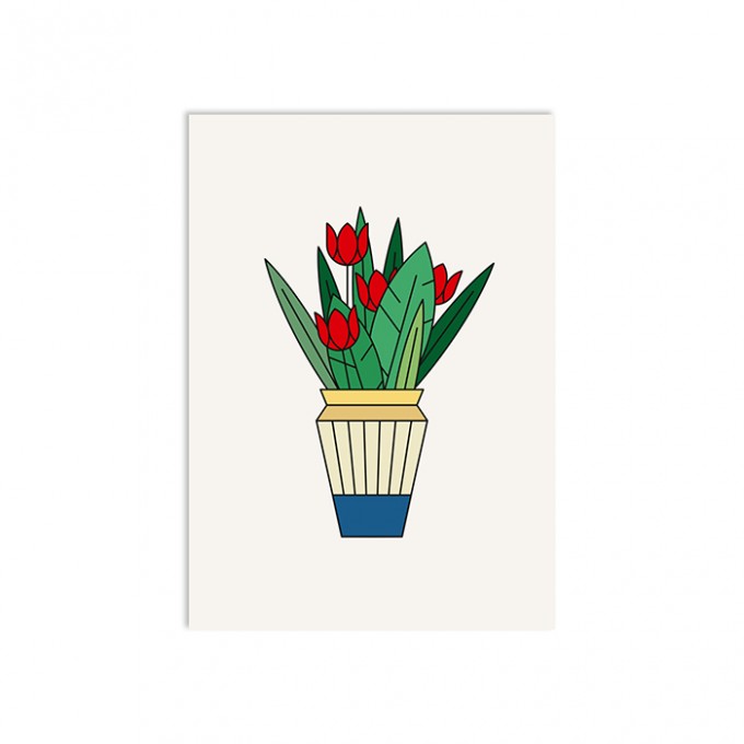 redfries tulips – Postkarte DIN A6 redfries tulips – Postkarte DIN A6