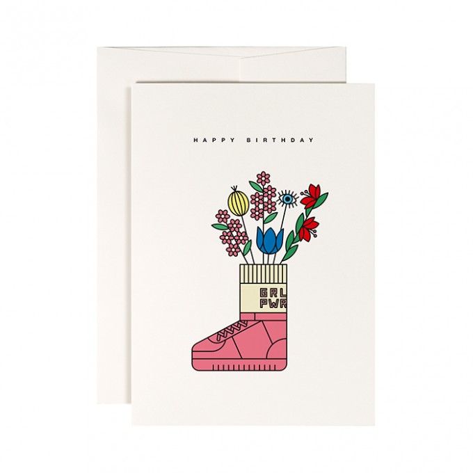 redfries sneaker vase – Klappkarte DIN A6 mit Umschlag, 3 Stück redfries sneaker vase – Klappkarte DIN A6 mit Umschlag, 3 Stück