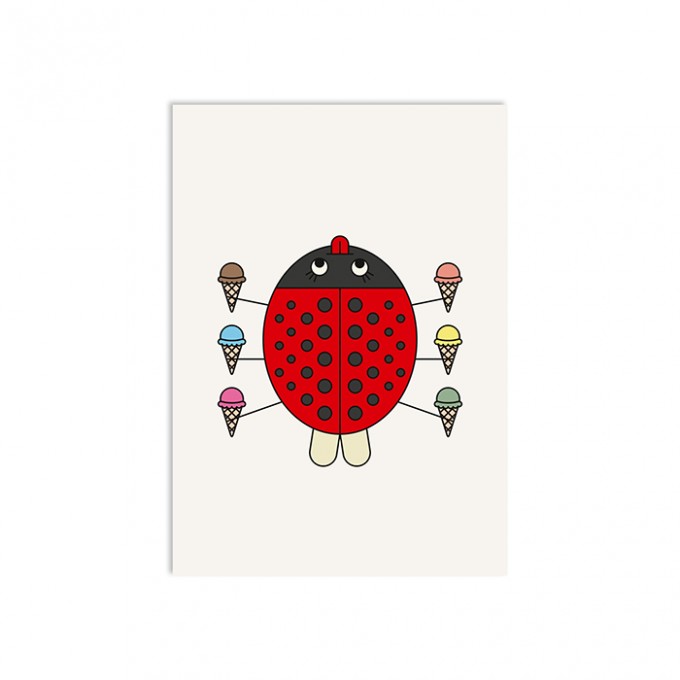 redfries ladybug – Postkarte DIN A6 redfries ladybug – Postkarte DIN A6