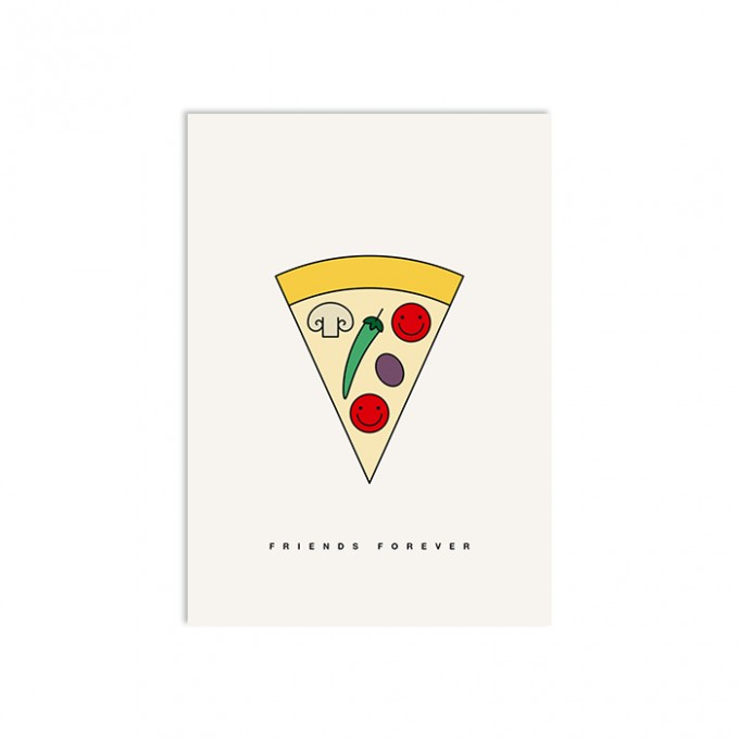 redfries pizza junction – Postkarte DIN A6 redfries pizza junction – Postkarte DIN A6