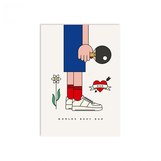 redfries worlds best dad – Postkarte DIN A6 Vatertag redfries worlds best dad – Postkarte DIN A6 Vatertag