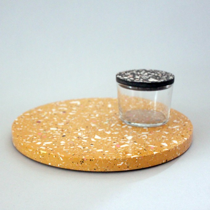 Terrazzo Untersetzer Ocker / objet vague Terrazzo Untersetzer Ocker / objet vague
