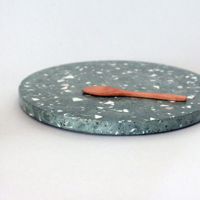Terrazzo Untersetzer grün / objet vague Terrazzo Untersetzer grün / objet vague