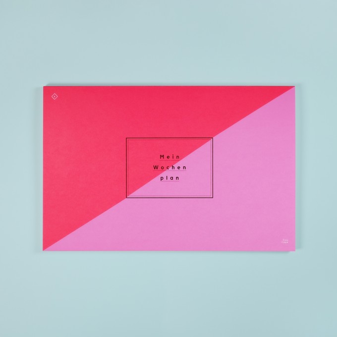 Wochenplaner mit Umschlag / Nr. 06 – rot & pink / frau rippe Wochenplaner mit Umschlag / Nr. 06 – rot & pink / frau rippe