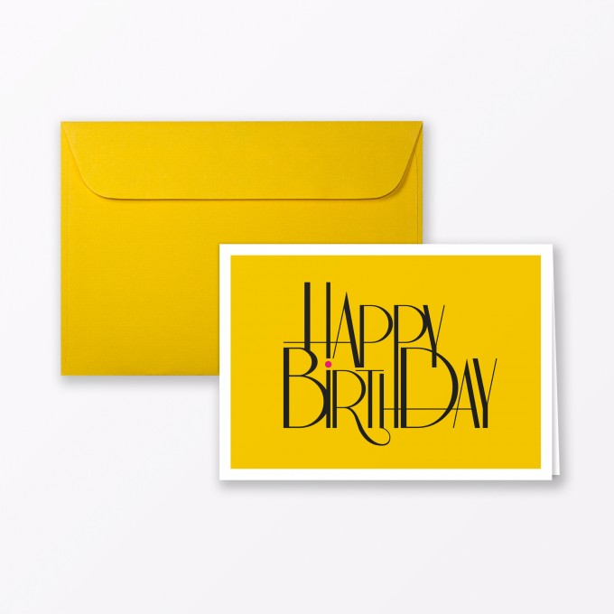 TYPOP Geburtstagskarte "Happy Birthday to You" Klappkarte A6 inkl. Umschlag TYPOP Geburtstagskarte "Happy Birthday to You" Klappkarte A6 inkl. Umschlag