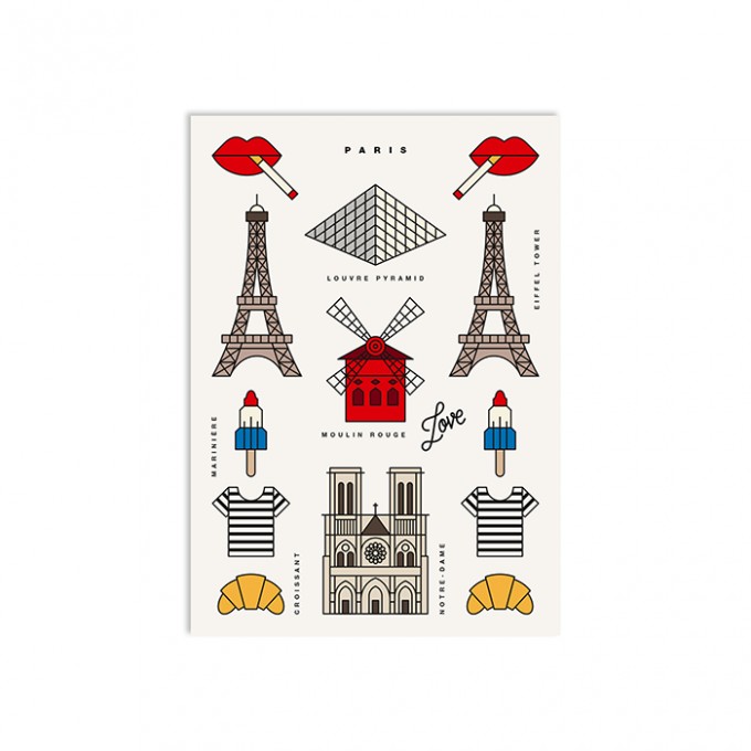 redfries paris – Postkarte DIN A6 redfries paris – Postkarte DIN A6