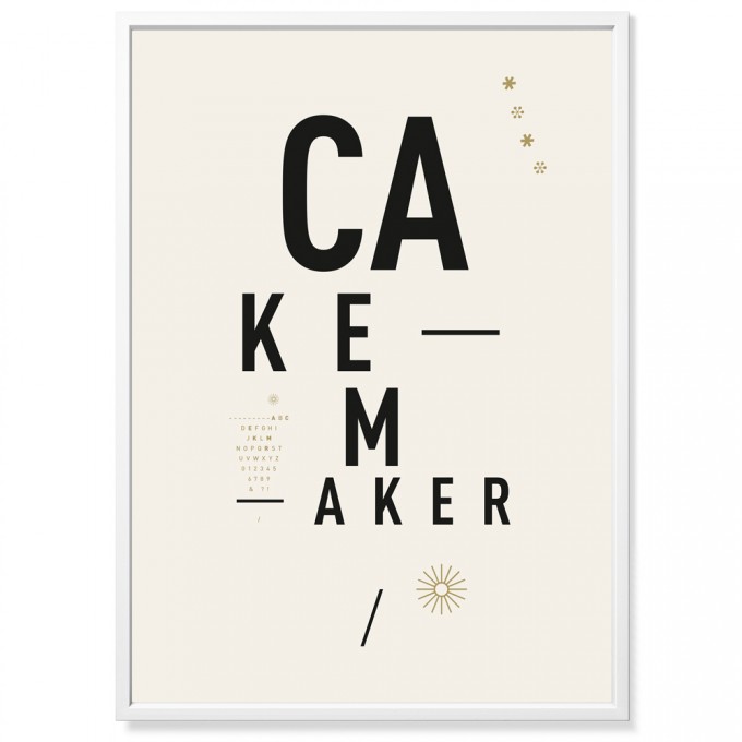 TYPE HYPE Poster DIN Cakemaker (50 x 70 cm) TYPE HYPE Poster DIN Cakemaker (50 x 70 cm)