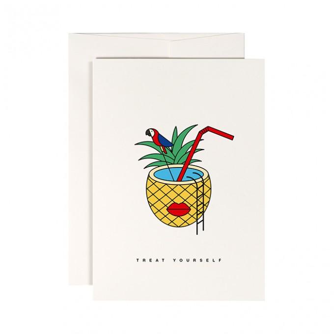 redfries tropical punch – Klappkarte DIN A6 mit Umschlag redfries tropical punch – Klappkarte DIN A6 mit Umschlag