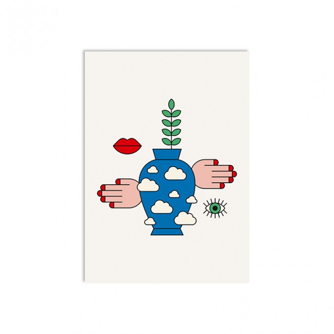 redfries still life clouds – Postkarte DIN A6 redfries still life clouds – Postkarte DIN A6