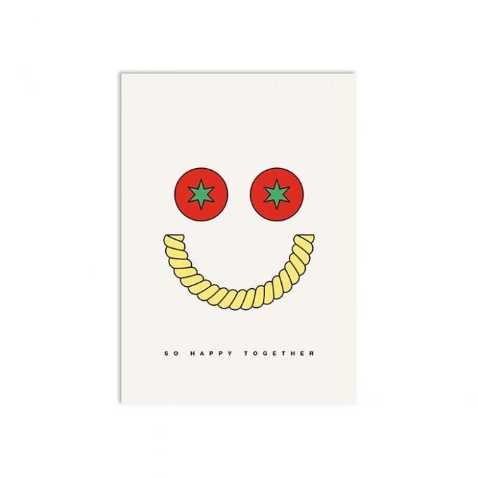 redfries pasta face – Postkarte DIN A6 redfries pasta face – Postkarte DIN A6