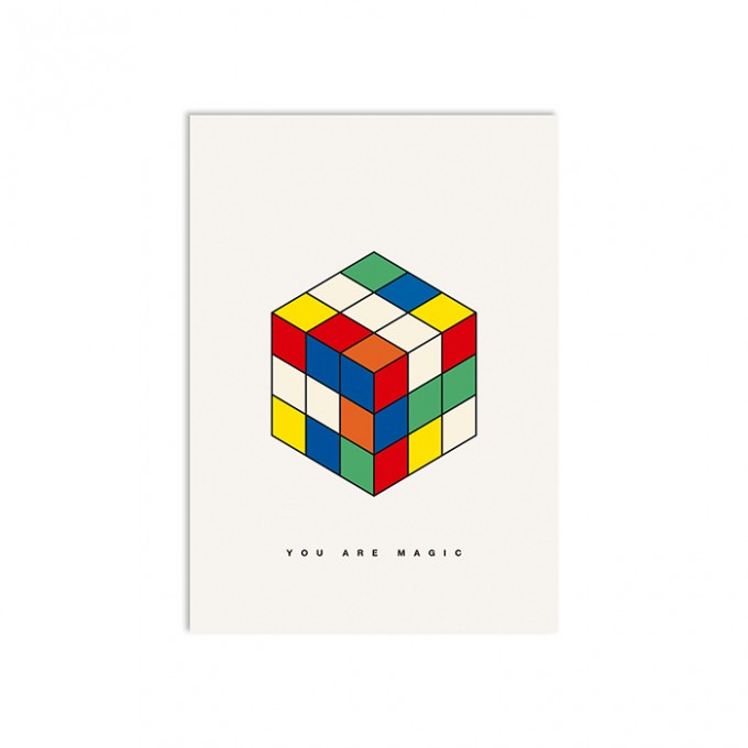 redfries magic cube – Postkarte DIN A6 redfries magic cube – Postkarte DIN A6