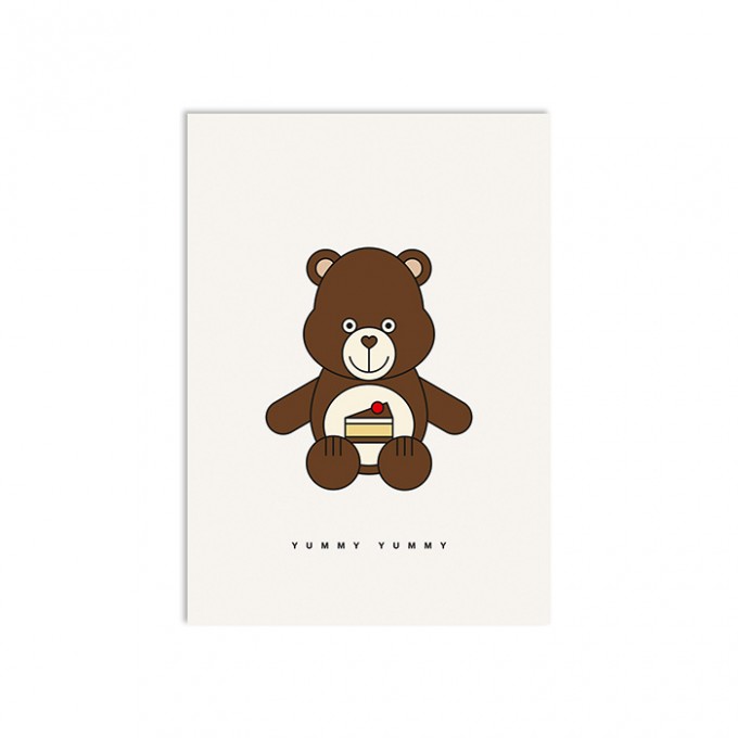 redfries yummy bear – Postkarte DIN A6 redfries yummy bear – Postkarte DIN A6