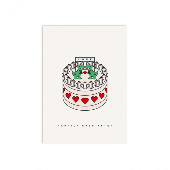redfries godzilla pie – Postkarte DIN A6 Hochzeit redfries godzilla pie – Postkarte DIN A6 Hochzeit