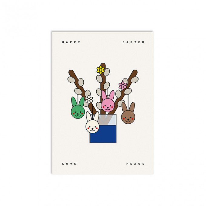redfries follow the rabbits – Postkarte DIN A6 Ostern redfries follow the rabbits – Postkarte DIN A6 Ostern