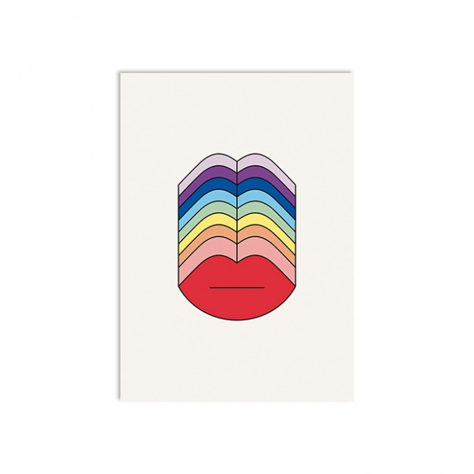 redfries rainbow kisses – Postkarte DIN A6 redfries rainbow kisses – Postkarte DIN A6