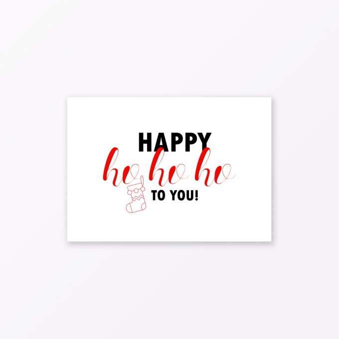 TYPOP Postkarte „Happy Ho Ho Ho“ DIN A6 TYPOP Postkarte „Happy Ho Ho Ho“ DIN A6