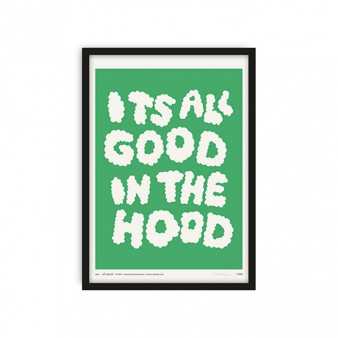 redfries all good green – Kunstdruck DIN A4