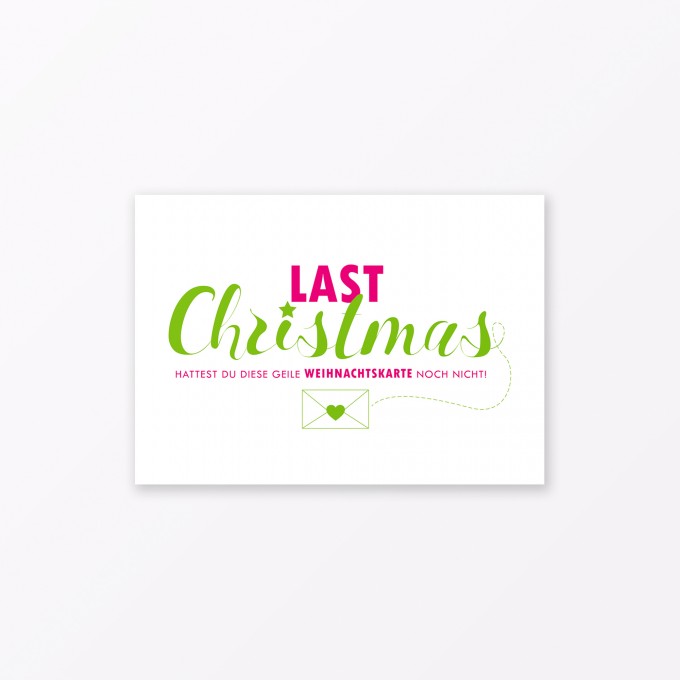 TYPOP Postkarte „Last Christmas“ DIN A6 TYPOP Postkarte „Last Christmas“ DIN A6