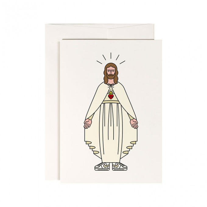redfries hello jesus – 4 Stück Grußkarten Weihnachten, Kommunion, Firmung