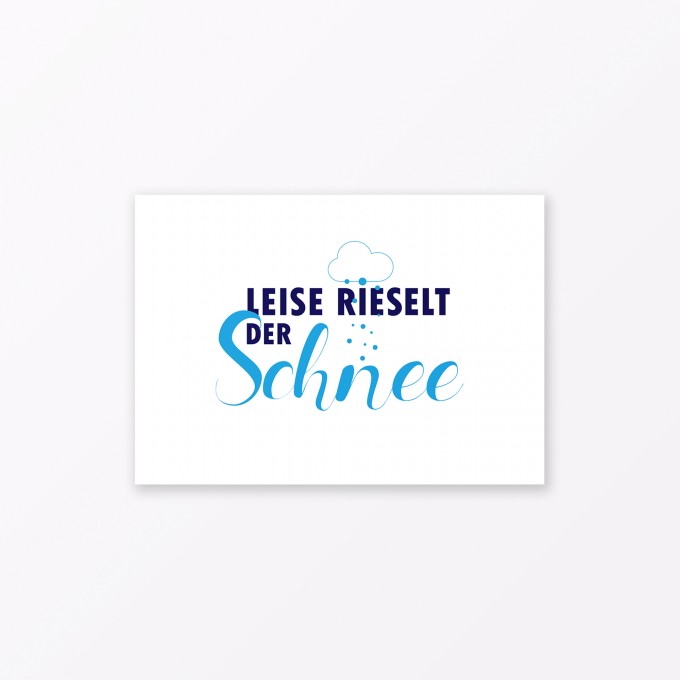 TYPOP Postkarte „Leise rieselt der Schnee“ DIN A6 TYPOP Postkarte „Leise rieselt der Schnee“ DIN A6