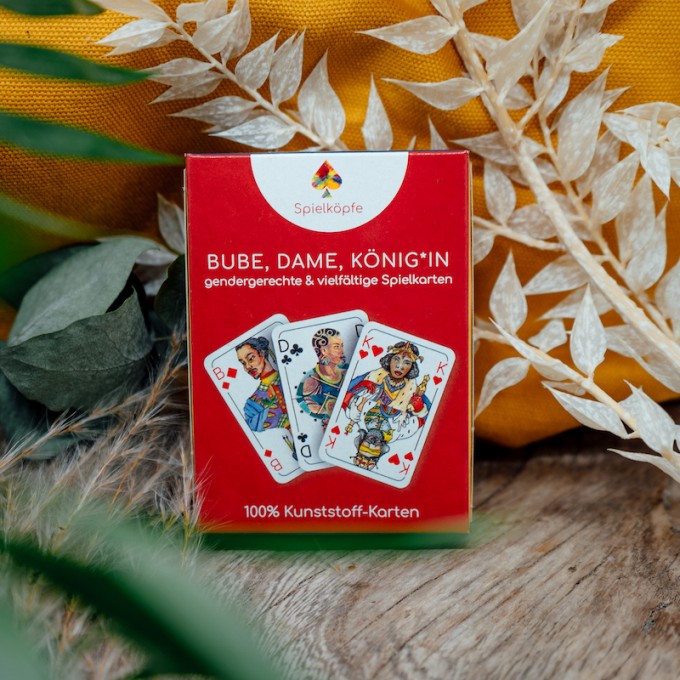 Spielköpfe Spielkarten - Kunststoffkarten - Das gendergerechte Kartendeck