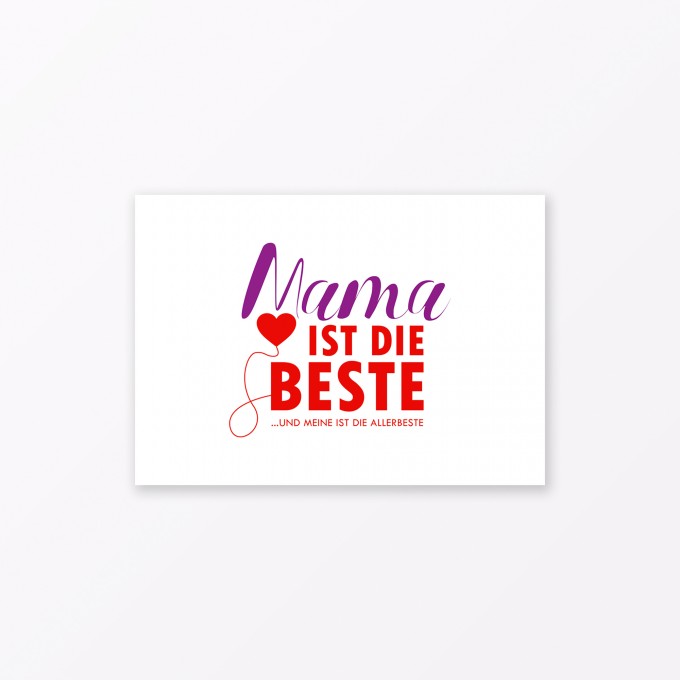 TYPOP Postkarte "Mama ist die Beste" DIN A6 TYPOP Postkarte "Mama ist die Beste" DIN A6