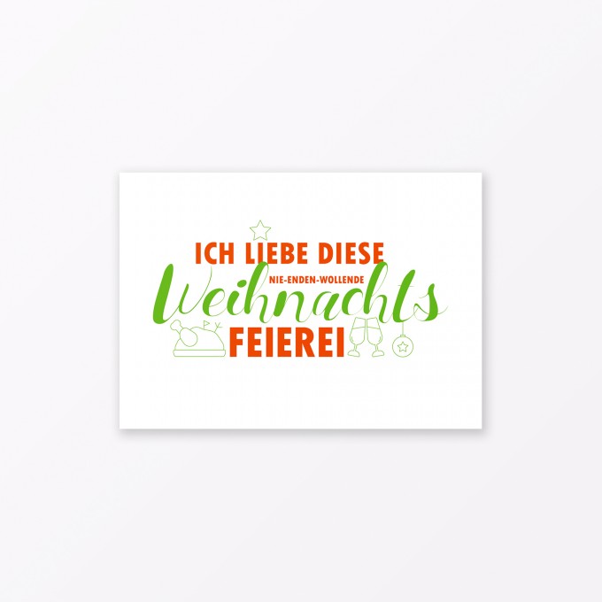 TYPOP Postkarte „Weihnachtsfeierei“ DIN A6 TYPOP Postkarte „Weihnachtsfeierei“ DIN A6