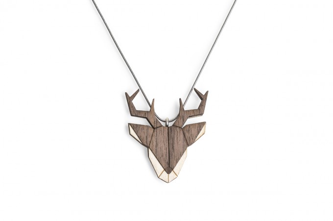 BeWooden Halskette mit Anhänger mit Tiermotiv "Deer Pendant" BeWooden Halskette mit Anhänger mit Tiermotiv "Deer Pendant"