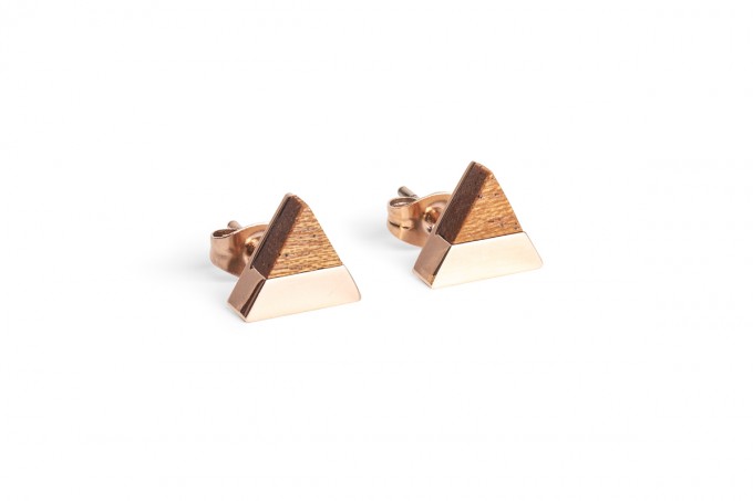BeWooden Ohrringe - Ohrstecker mit Holzdetail - Rea Earrings Triangle BeWooden Ohrringe - Ohrstecker mit Holzdetail - Rea Earrings Triangle