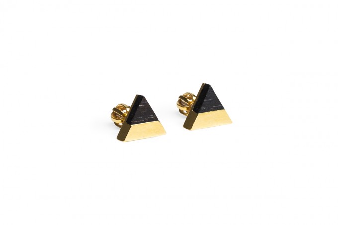 Ohrringe Vespa Earrings Triangle von BeWooden Ohrringe Vespa Earrings Triangle von BeWooden
