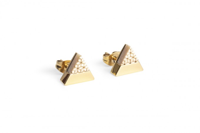 BeWooden Ohrringe - Ohrstecker mit Holzdetail - Virie Earrings Triangle BeWooden Ohrringe - Ohrstecker mit Holzdetail - Virie Earrings Triangle