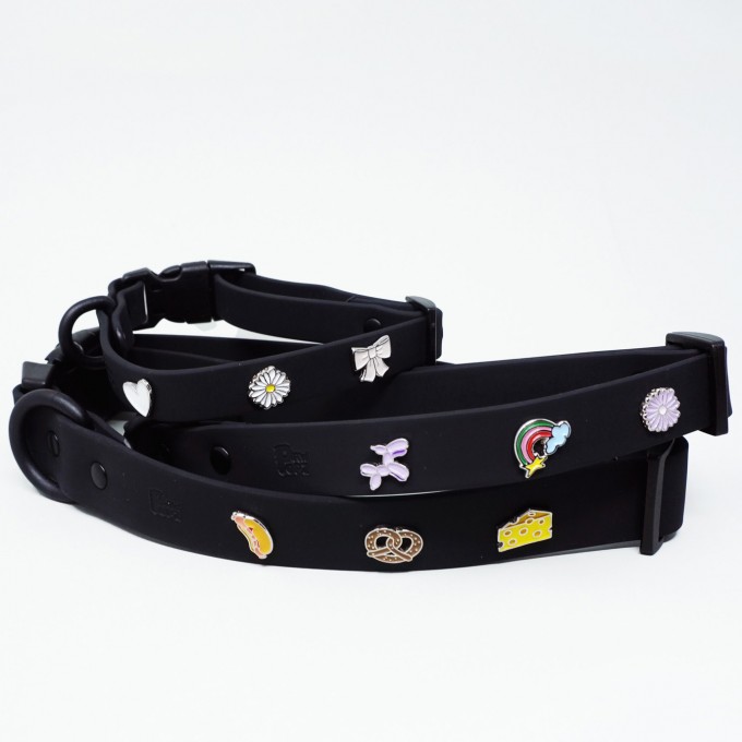 Hundehalsband Outdoor wasserfest Schwarz - PawPopz
