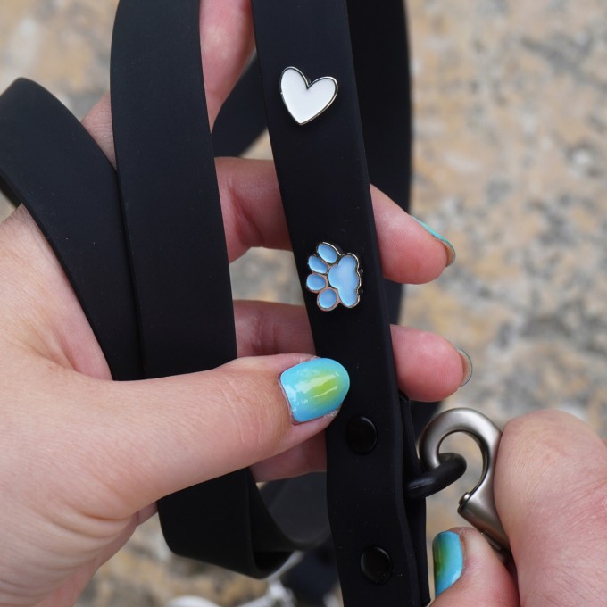 Hundeleine Outdoor wasserfest Schwarz - PawPopz