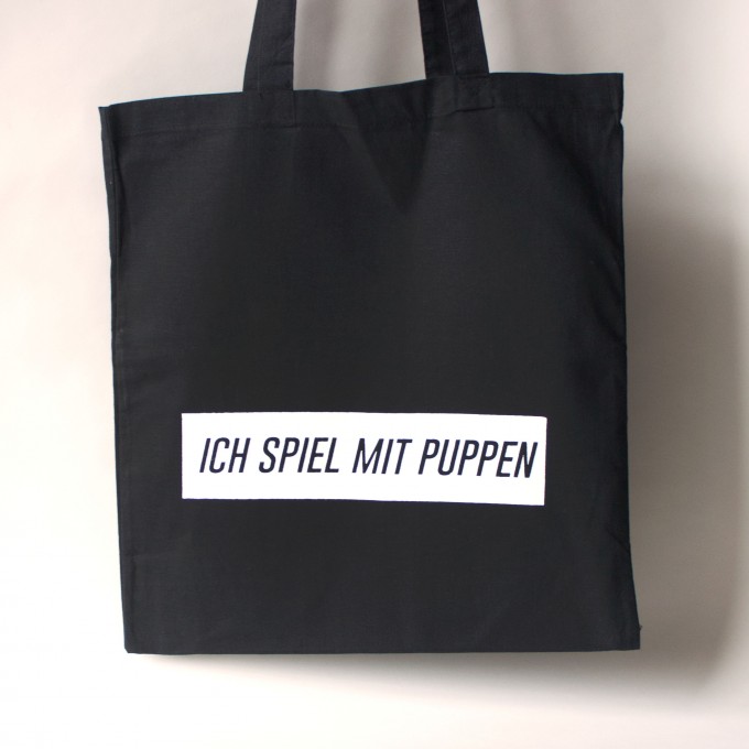 KINDERGELD JUTEBEUTEL "BIRTE" ICH SPIEL MIT PUPPEN KINDERGELD JUTEBEUTEL "BIRTE" ICH SPIEL MIT PUPPEN