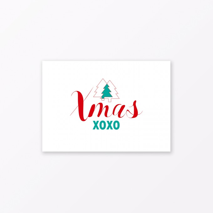 TYPOP Postkarte „Xmas XOXO“ DIN A6 TYPOP Postkarte „Xmas XOXO“ DIN A6