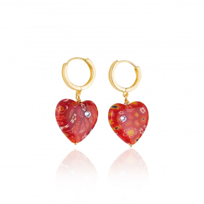 Valerie Chic - ALWAYS LOVE YOU Creolen - 18 Karat vergoldet, Swarovski Kristalle Valerie Chic - ALWAYS LOVE YOU Creolen - 18 Karat vergoldet, Swarovski Kristalle