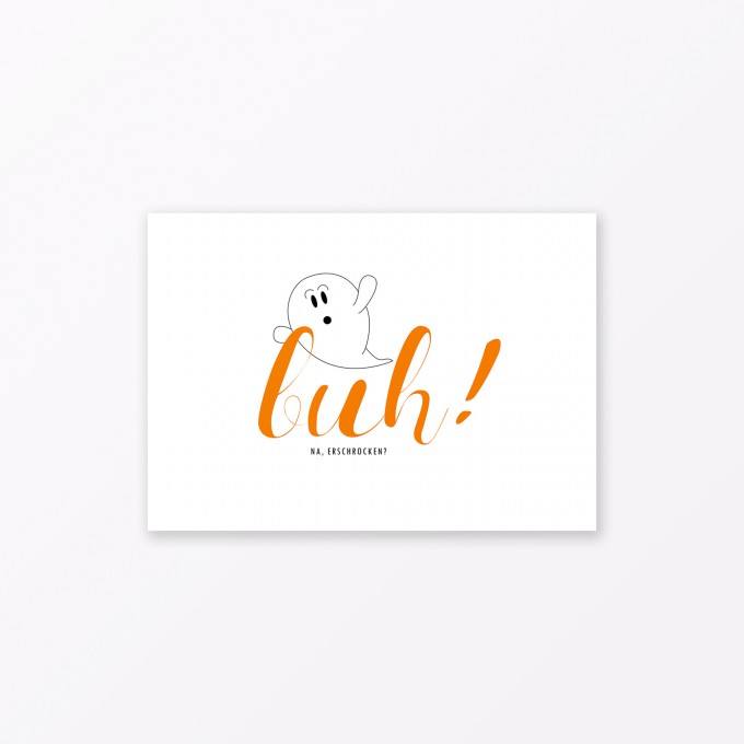 TYPOP Postkarte "Buh" DIN A6 TYPOP Postkarte "Buh" DIN A6