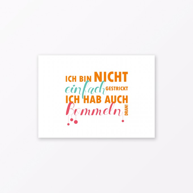 TYPOP Postkarte "Bommeln dran" DIN A6 TYPOP Postkarte "Bommeln dran" DIN A6
