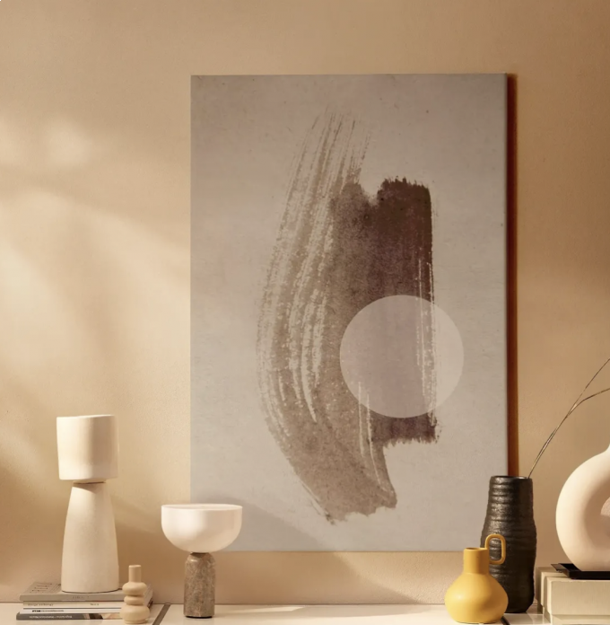 nahili ARTPRINT / POSTER "abstract aquarelle - COFFEE TIME" abstrakte Malerei Kaffee Kunst - Druck (DIN A1/A3 & 50x70cm)