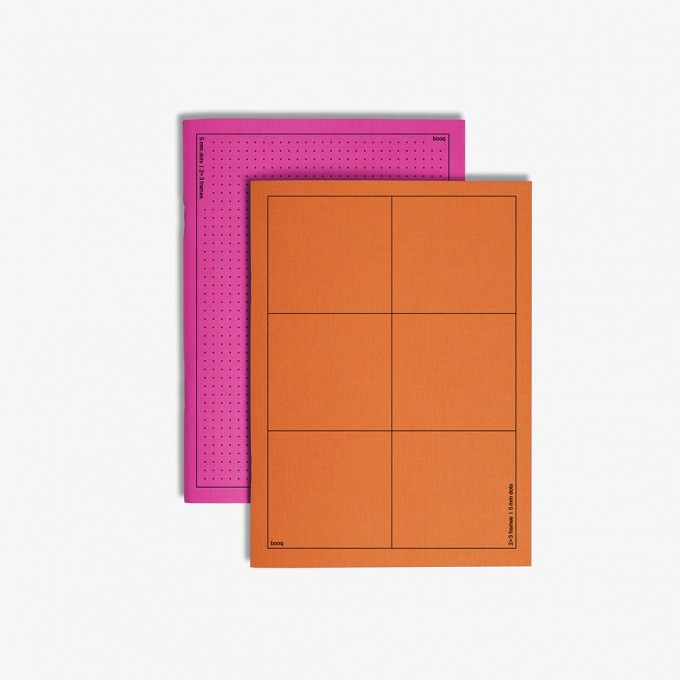 booq – orange-pink notebook – Edition Julie Joliat