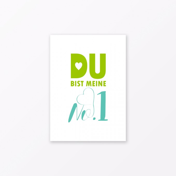 TYPOP Postkarte "Meine No.1" DIN A6 TYPOP Postkarte "Meine No.1" DIN A6