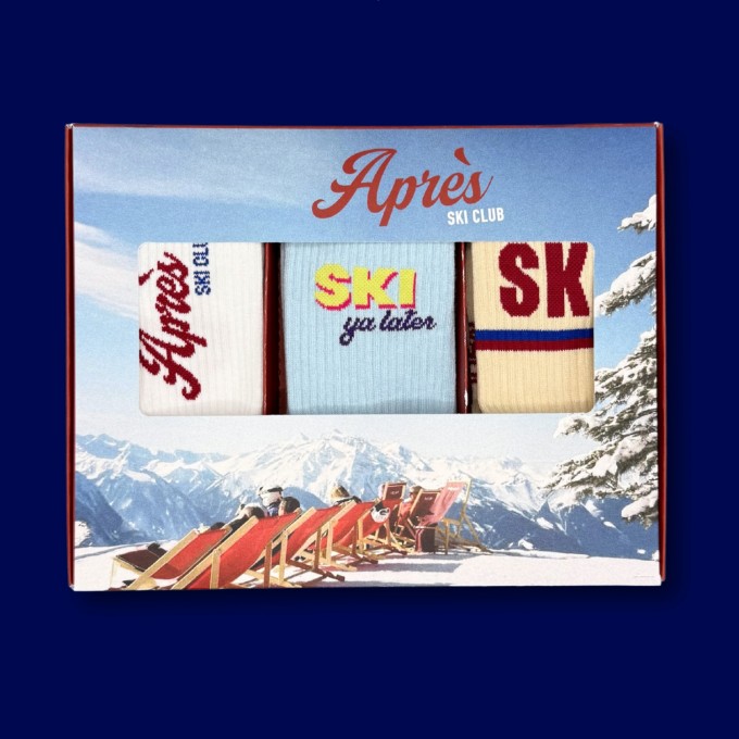 3-PACK SOCKEN APRÈS SKI, SKI YA LATER, SKI - No Bad Days Club